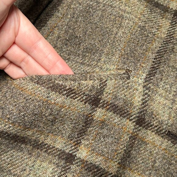 Lauren Ralph Lauren Brown Plaid Wool Blazer Jacket Tailored Button Front Coat 4 - Picture 2 of 13